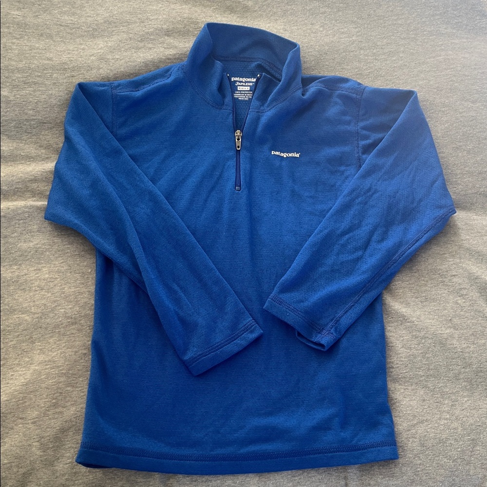 Patagonia Capilene Blue 3/4 Zip Pullover Baselayer